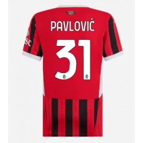 AC Milan Strahinja Pavlovic #31 Hemmakläder Dam 2024-25 Kortärmad